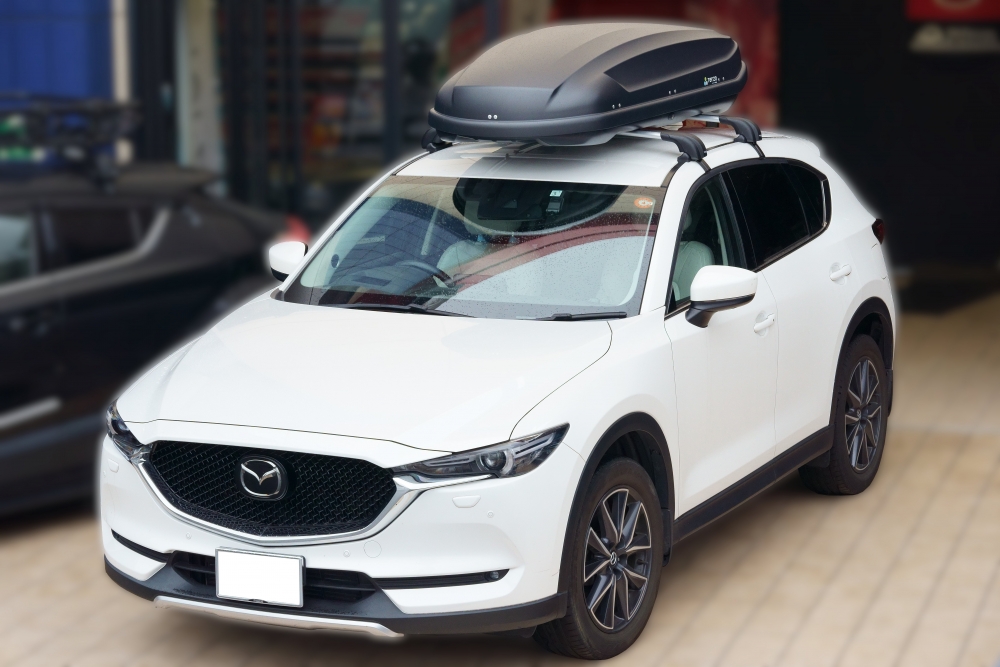 マツダ CX-5 TerzoルーフボックスORCA EA420B取り付け – スーパー 